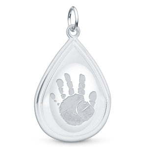 Sterling Silver Tear Drop  Pendant