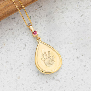 14k Yellow Gold Tear Drop Pendant