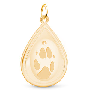 14k Yellow Gold Tear Drop Pendant