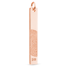 14k Rose Gold Vertical Bar Pendant