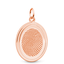 14k Rose Gold Oval Pendant