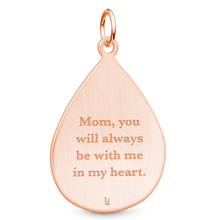 14k Rose Gold Tear Drop Pendant