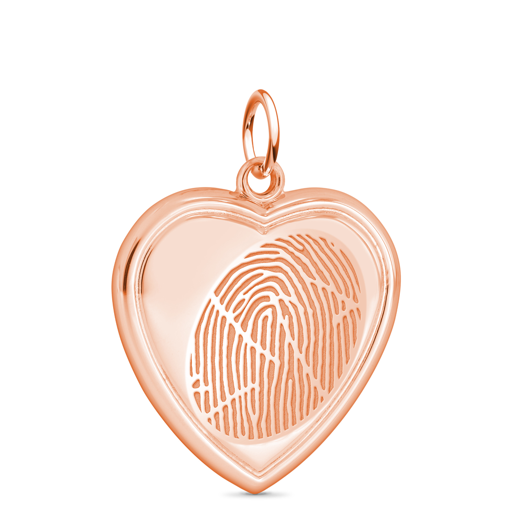 14k Rose Gold Heart Pendant