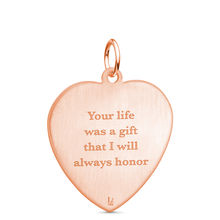 14k Rose Gold Heart Pendant