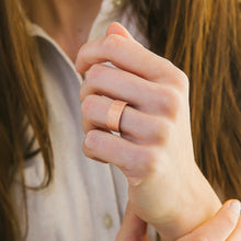 14k Rose Gold 8mm Flat Fingerprint Ring