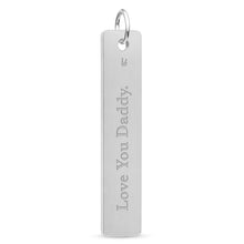 Stainless Steel Vertical Bar Pendant