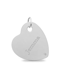 Stainless Steel Offset Heart Pendant