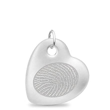Stainless Steel Offset Heart Pendant