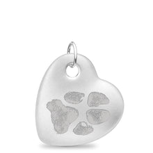 Stainless Steel Offset Heart Pendant
