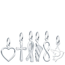 Sterling Silver Symbolic Charm For Necklace