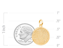 Yellow Gold Disc Charm