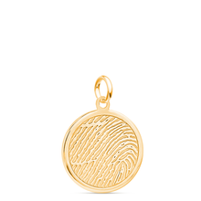 Yellow Gold Disc Charm