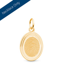 14k Yellow Gold Oval Charm