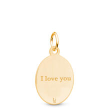 14k Yellow Gold Oval Charm