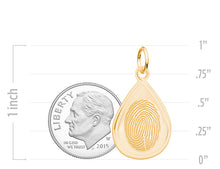 14k Yellow Gold Tear Drop Charm