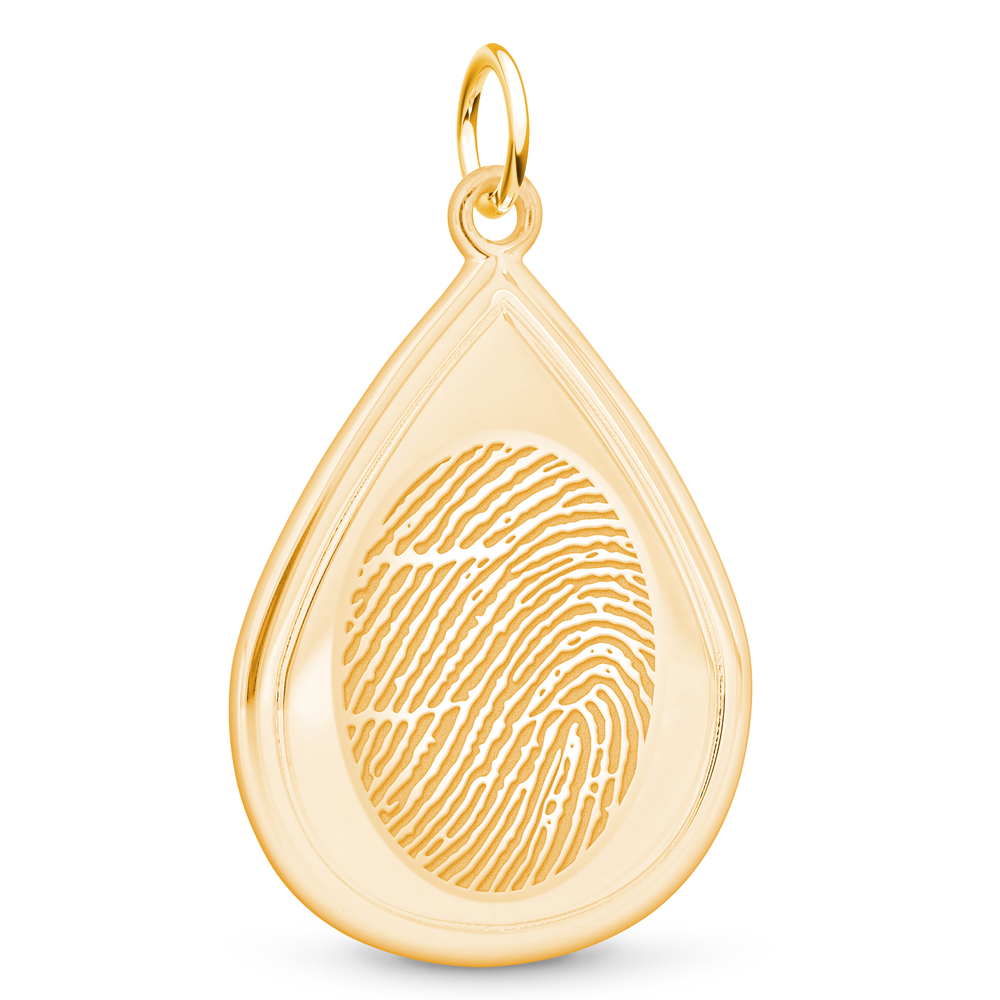 14k Yellow Gold Tear Drop Pendant – LegacyTouch
