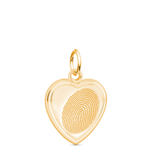 14k Yellow Gold Heart Charm