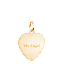 14k Yellow Gold Heart Charm
