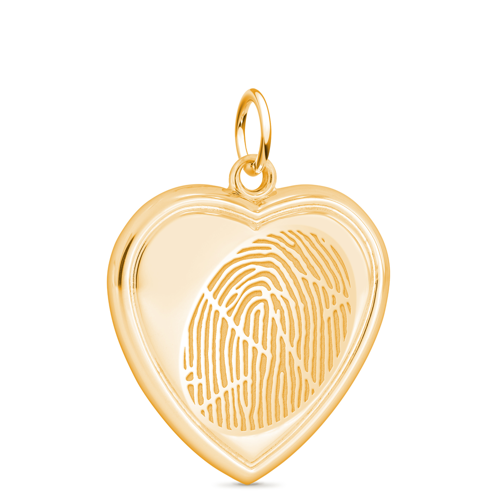14k Yellow Gold Heart Pendant