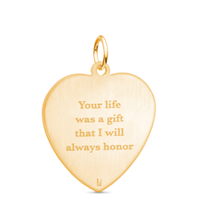 14k Yellow Gold Heart Pendant