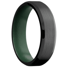 Zirconium + Satin , Polish Finish + Eastern Green