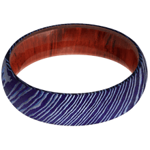 Titanium Damascus + Satinetched Finish + Padauk