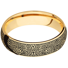 14K Yellow Gold + Polish Finish