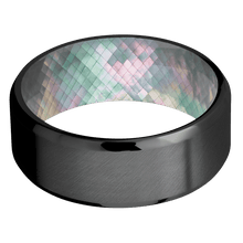 Zirconium + Anglesatin , Polish Finish + Black Mother of Pearl