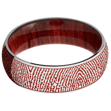 Stainless Steel + Polish Finish + Red Heart