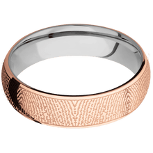 14K Rose Gold + Polish Finish + Titanium