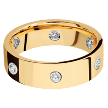 18K Yellow Gold + Polish Finish
