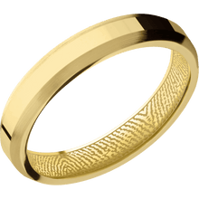 10K Yellow Gold + Polish , Satin Finish