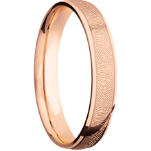 14k Rose Gold Fingerprint Ring