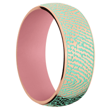 14K Rose Gold + Bead Finish + Bazooka Pink
