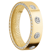 10K Yellow Gold + Bead Finish