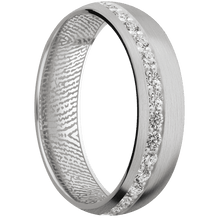 18K White Gold + Satin Finish