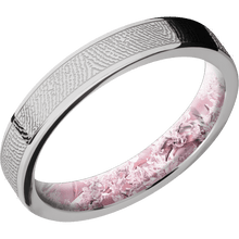 14K White Gold + Polish Finish + King's Pink