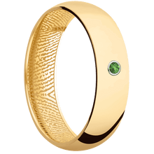 14K Yellow Gold + Polish Finish