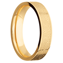 14K Yellow Gold + Polish Finish