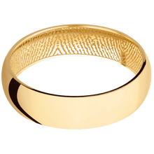 14K Yellow Gold + Polish Finish