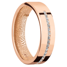 14K Rose Gold + Polish Finish