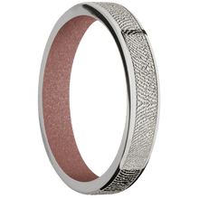 14K White Gold + Polish Finish + Rose Gold