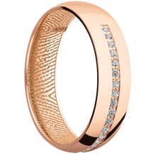 14K Rose Gold + Polish Finish