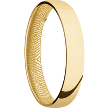 10K Yellow Gold + Polish Finish