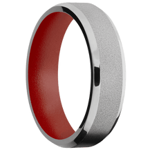 Stainless Steel + Sand , Polish Finish + Habanero Red