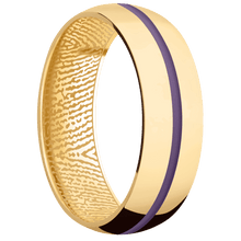 14K Yellow Gold + Polish Finish
