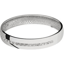 14K White Gold + Polish Finish