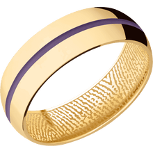 14K Yellow Gold + Polish Finish