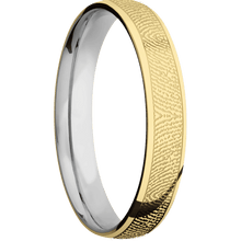 10K Yellow Gold + Polish Finish + Titanium