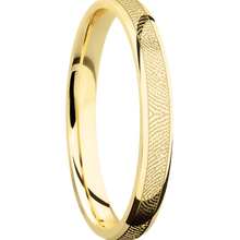 14K Yellow Gold + Polish Finish